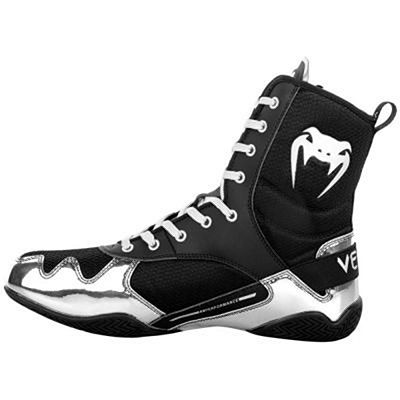 Venum Botas Boxeo Elite Negro-Plata