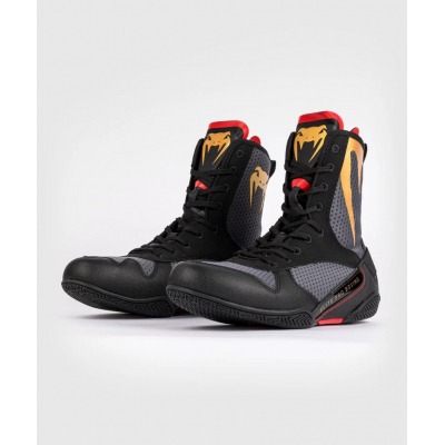 Venum Elite Boxing Shoes Gris-Negro