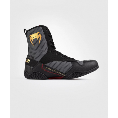Venum Elite Boxing Shoes Gris-Negro