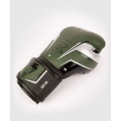 Venum Elite Evo Boxing Gloves Verde-Plata