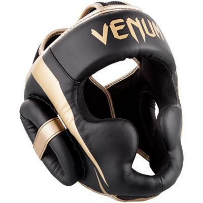 Venum Elite Headgear Preto-Dourado