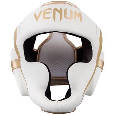 Venum Elite Headgear White-Gold