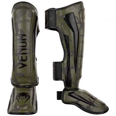 Venum Elite Shin Guards Zöld-Camo