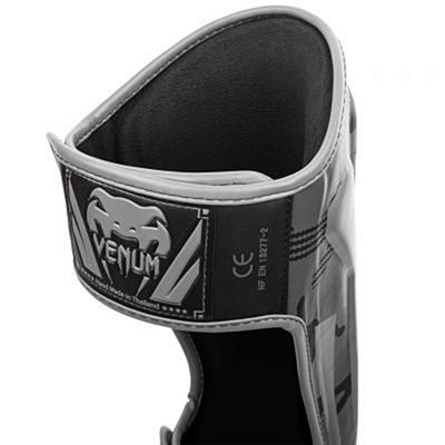 Venum Elite Shin Guards Gris-Camo