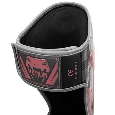 Venum Elite Shin Guards Gris-Rose