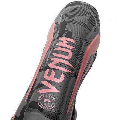 Venum Elite Shin Guards Grigio-Rosa