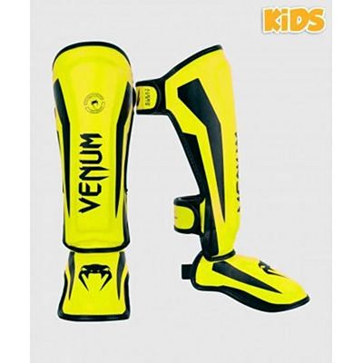 Venum Elite Shin Guards Kids Giallo