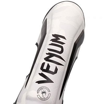 Venum Elite Shin Guards Blanc-Camo