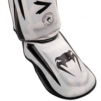 Venum Elite Shin Guards Bianco-Camo