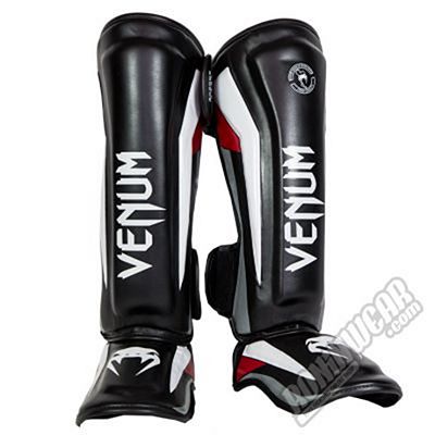 Venum Elite Standup Shinguards Negro-Blanco