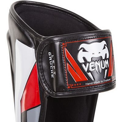 Venum Elite Standup Shinguards Schwarz-weiß