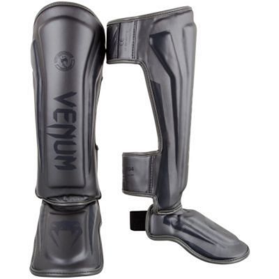 Venum Elite Standup Shinguards Grau-Grau