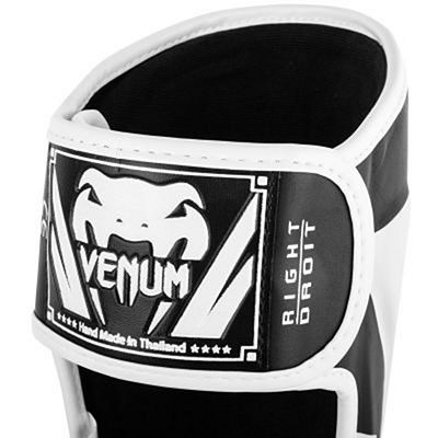 Venum Elite Standup Shinguards Nero-Bianco