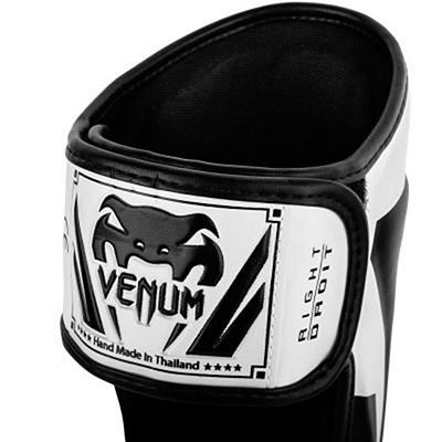 Venum Elite Standup Shinguards Weiß-Schwarz