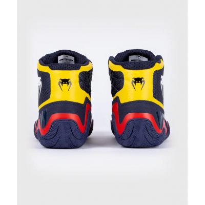 Venum Elite Wrestling Shoes Navy Blu