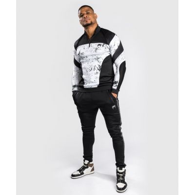 Venum G-Fit Marble Dry Tech Long Sleeves Zipped Collar Blanco-Negro