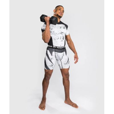 Venum G-Fit Marble Vale Tudo Short Blanc-Noir