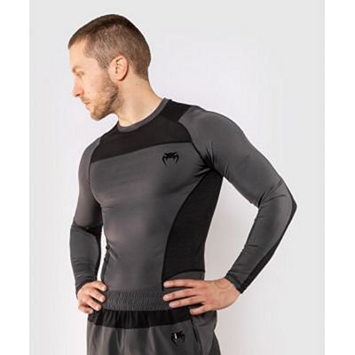 Venum G-Fit Rashguard LS Grau-Schwarz