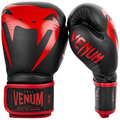 Venum Giant 2.0 Pro Boxing Gloves Velcro Schwarz-Rot