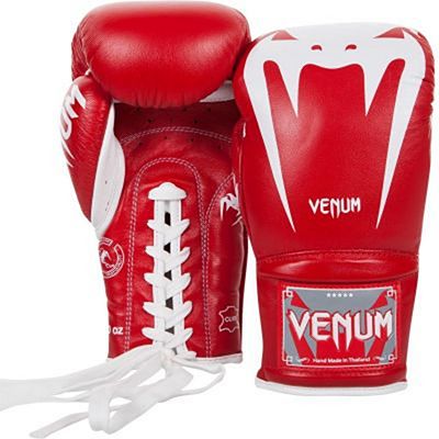 Venum Guantes Boxeo Giant 3.0 Cuero Nappa Con Cuerdas Rojo