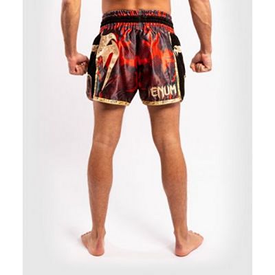 Venum Giant Camo Muay Thai Shorts Red-Gold