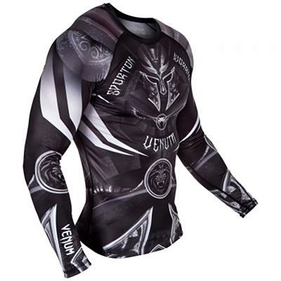 Venum Gladiator 3.0 Rashguard LS Preto-Branco