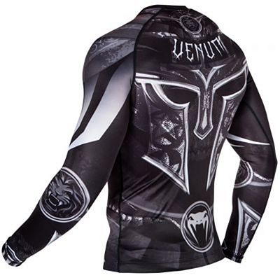 Venum Gladiator 3.0 Rashguard LS Schwarz-weiß