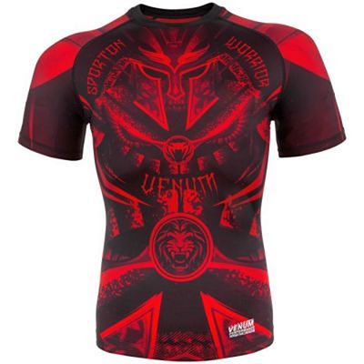 Venum Gladiator 3.0 Rashguard-Short Sleeves Röd-Svart