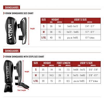 Venum Gladiator 3.0 Shinguards Negro-Blanco