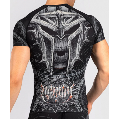 Venum Gladiator 5.0 Mens Short Sleeve Rashguard Noir-Gris
