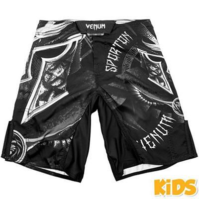 Venum Gladiator Kids Fightshorts Preto-Branco