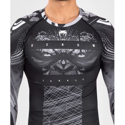 Venum Gorilla Jungle Rashguards Long Sleeves Preto-Branco