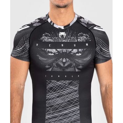 Venum Gorilla Jungle Rashguards Short Sleeves Fekete-Fehèr