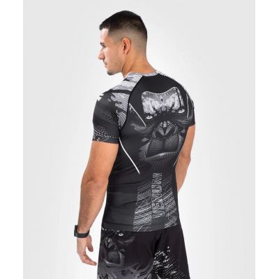 Venum Gorilla Jungle Rashguards Short Sleeves Preto-Branco