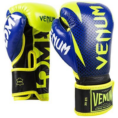 Venum Hammer Pro Boxing Gloves Loma Edition Velcro Azul-Amarillo