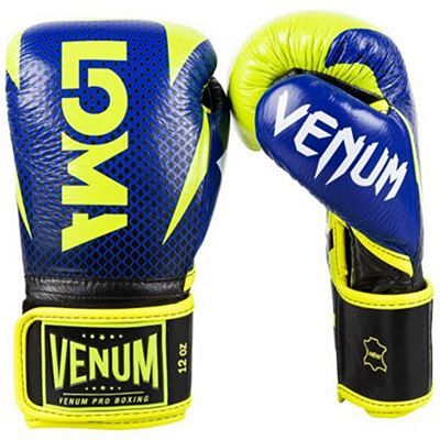 Venum Hammer Pro Boxing Gloves Loma Edition Velcro Blå-Gul