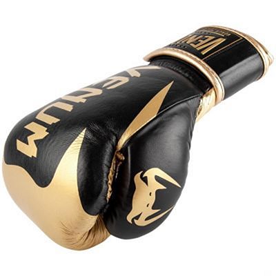Venum Hammer Pro Boxing Gloves Velcro Preto-Dourado