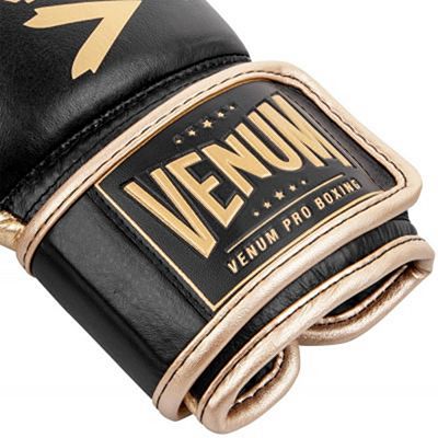 Venum Hammer Pro Boxing Gloves Velcro Nero-Oro