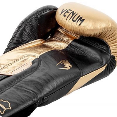 Venum Hammer Pro Boxing Gloves Velcro Preto-Dourado