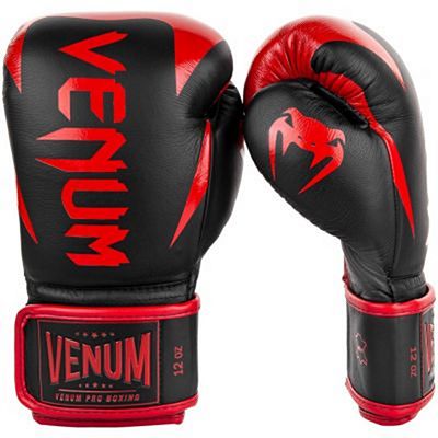 Venum Hammer Pro Boxing Gloves Velcro Negro-Rojo