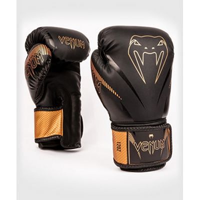 Venum Impact Boxing Gloves Bronze Svart