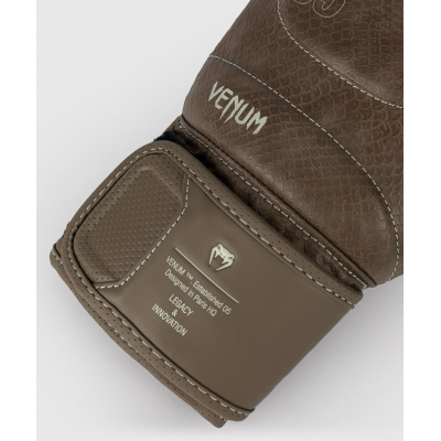 Venum Impact Evo Scales Boxing Gloves Brown