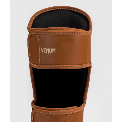 Venum Impact Evo Shin Guards Marron