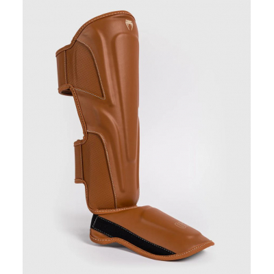 Venum Impact Evo Shin Guards Marron