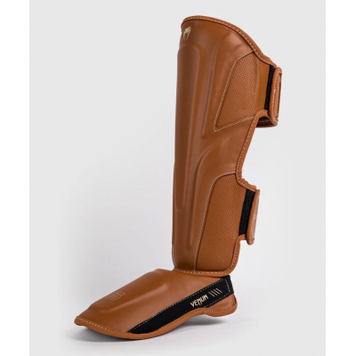 Venum Impact Evo Shin Guards Marron