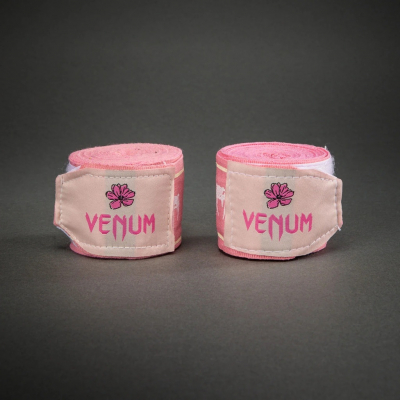 Venum Impact 250cm Handwraps Branco-Rosa