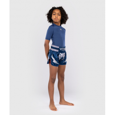 Venum Inferno Kids Muay Thai Shorts Blue