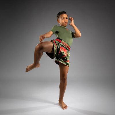Venum Inferno Kids Muay Thai Shorts Verde