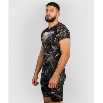 Venum Invader SS Rashguard Black-Camo