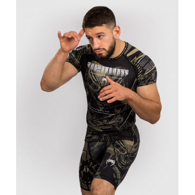 Venum Invader SS Rashguard Black-Camo